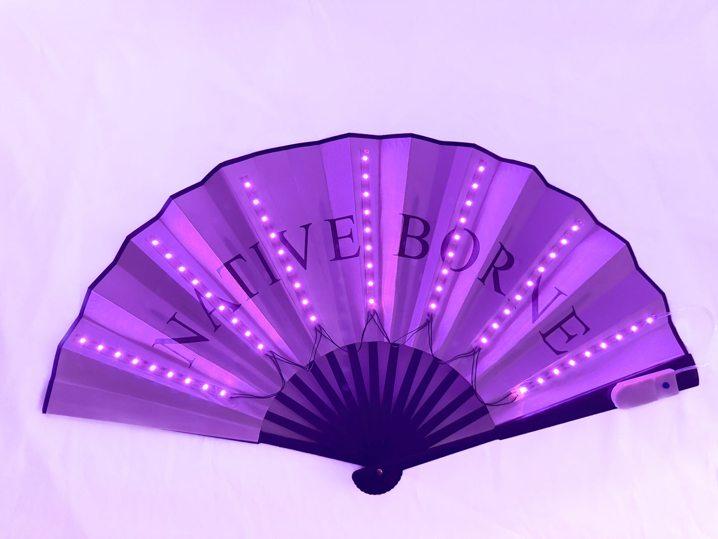 Rave hand fan LED
