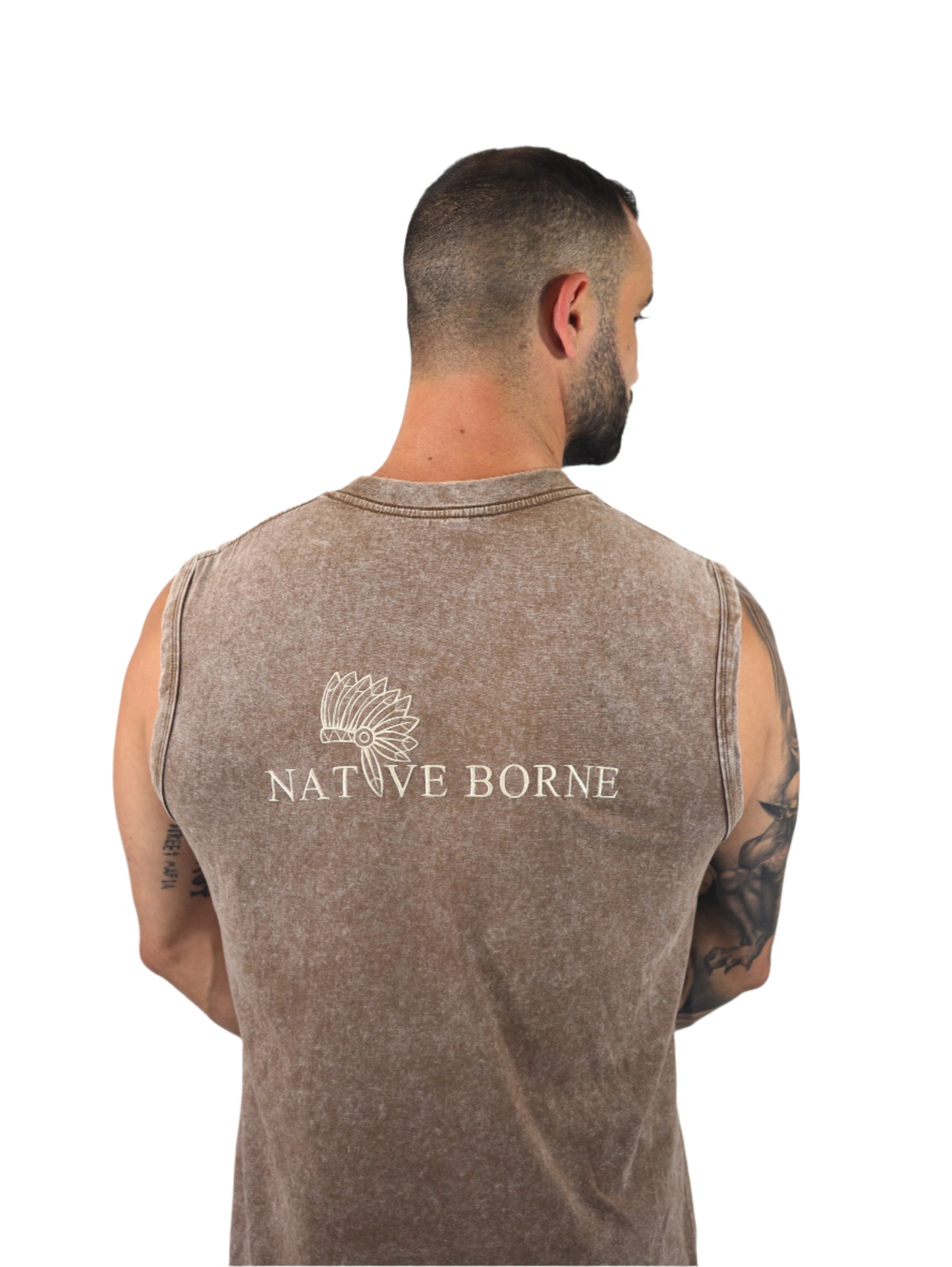 Sleeveless Top (Brown)