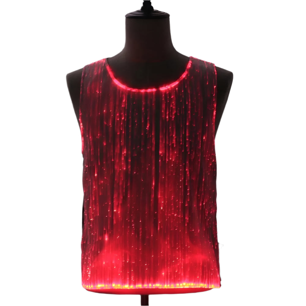 Raves LED lights tank top festival