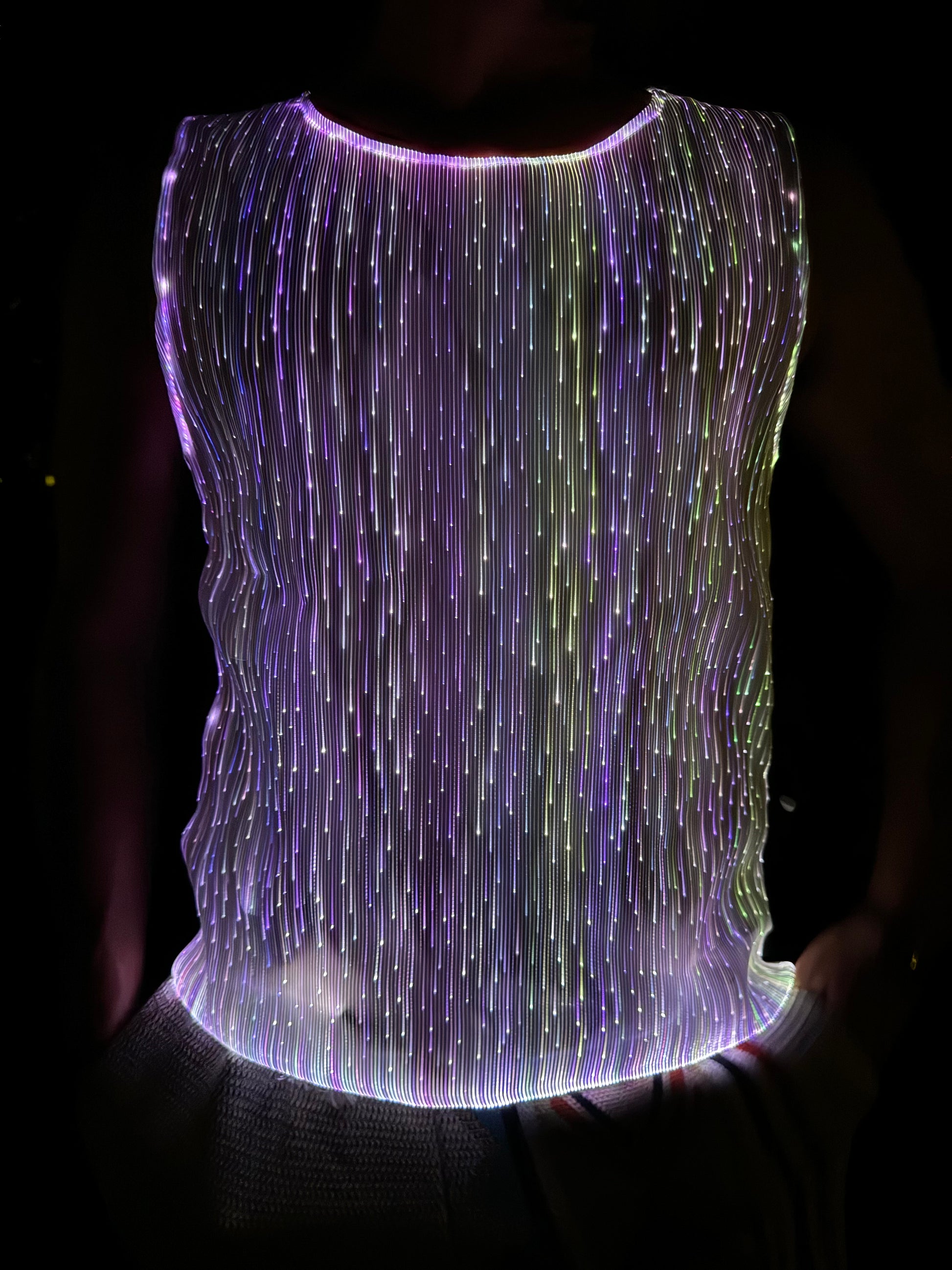 Raves LED lights shirt