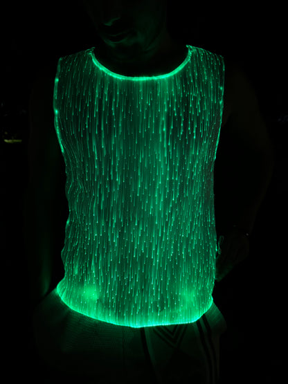 Rave party LED lights tank top 