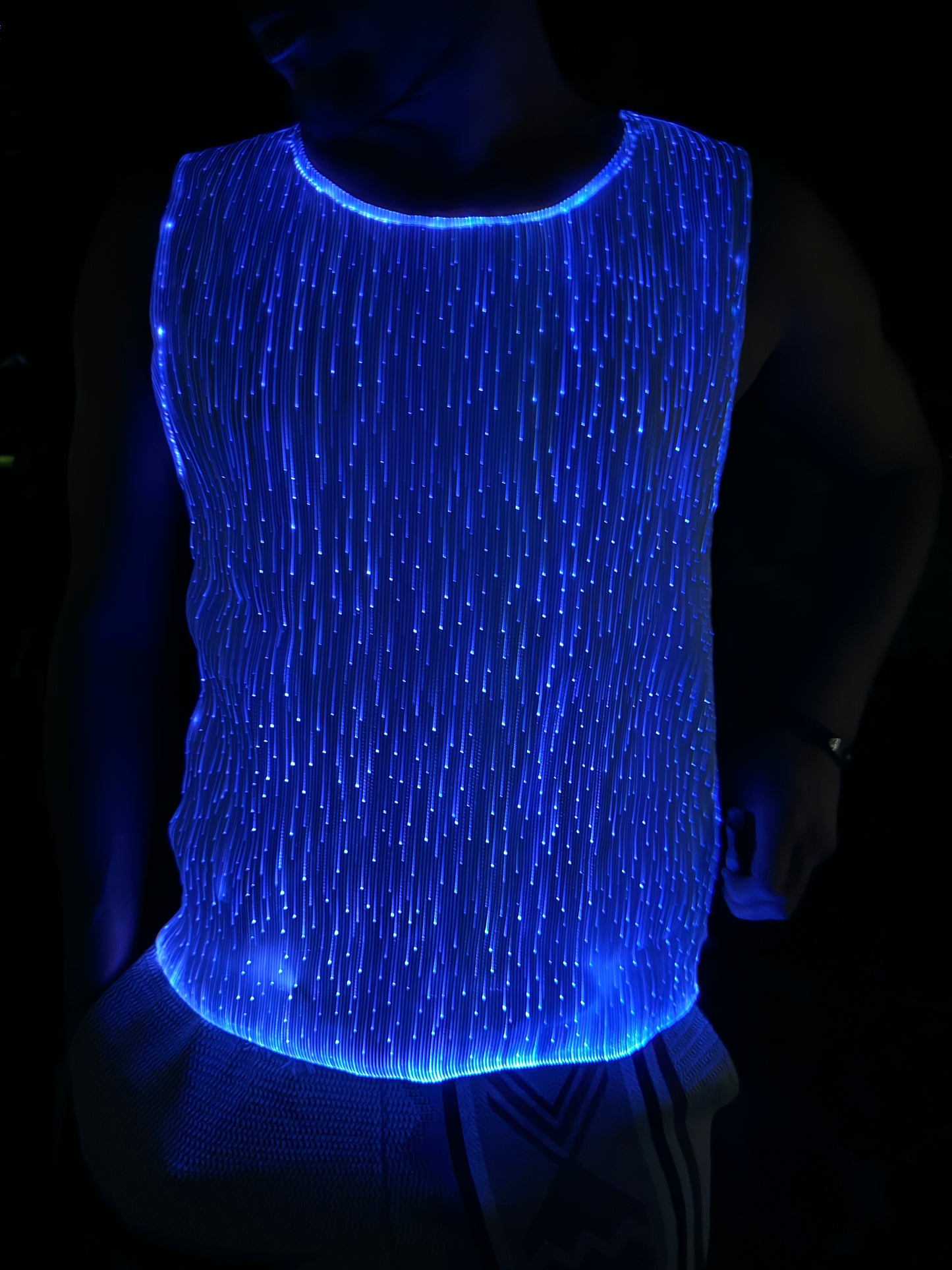 LED lights raves tank top 