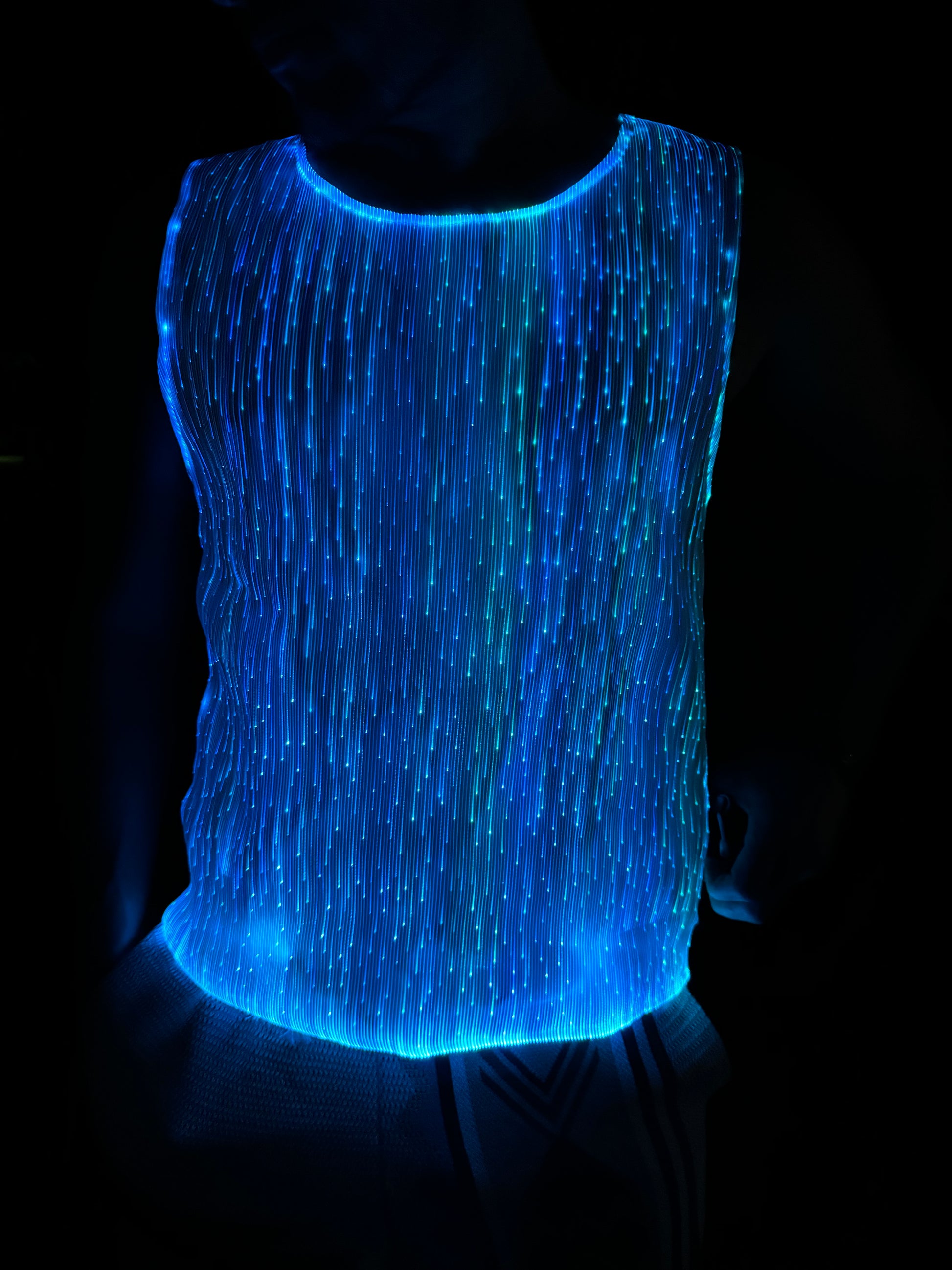 Festival LED lights sleeveless top