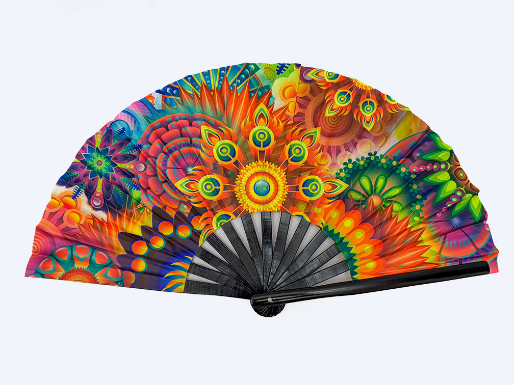 Botanical Rave Fan Hand Rave Fan – NATIVE BORNE
