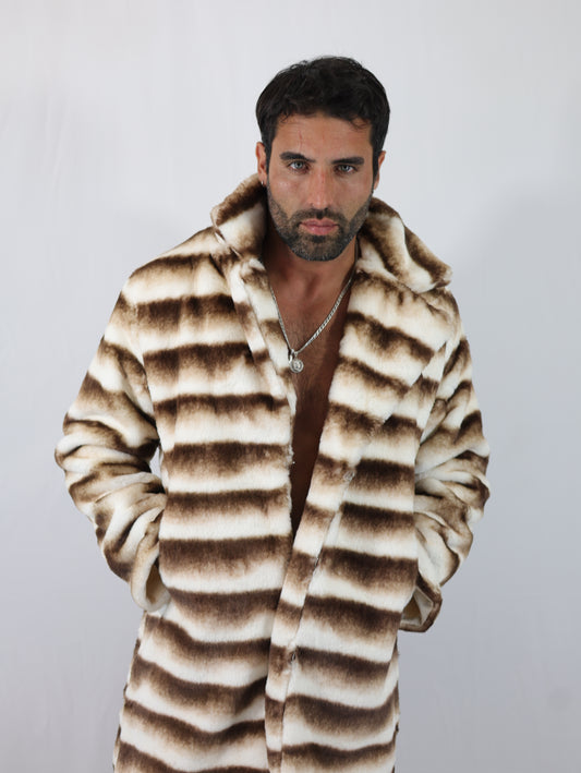 Native Borne Faux fur jacket / coat for any rave, festival or party that will keep you warm, comfortable and in style