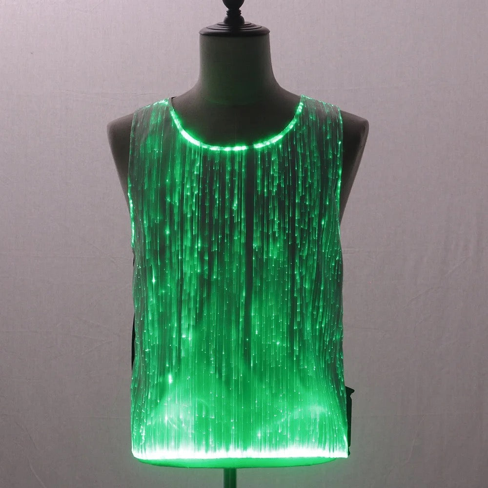 LED lights festival tank top 