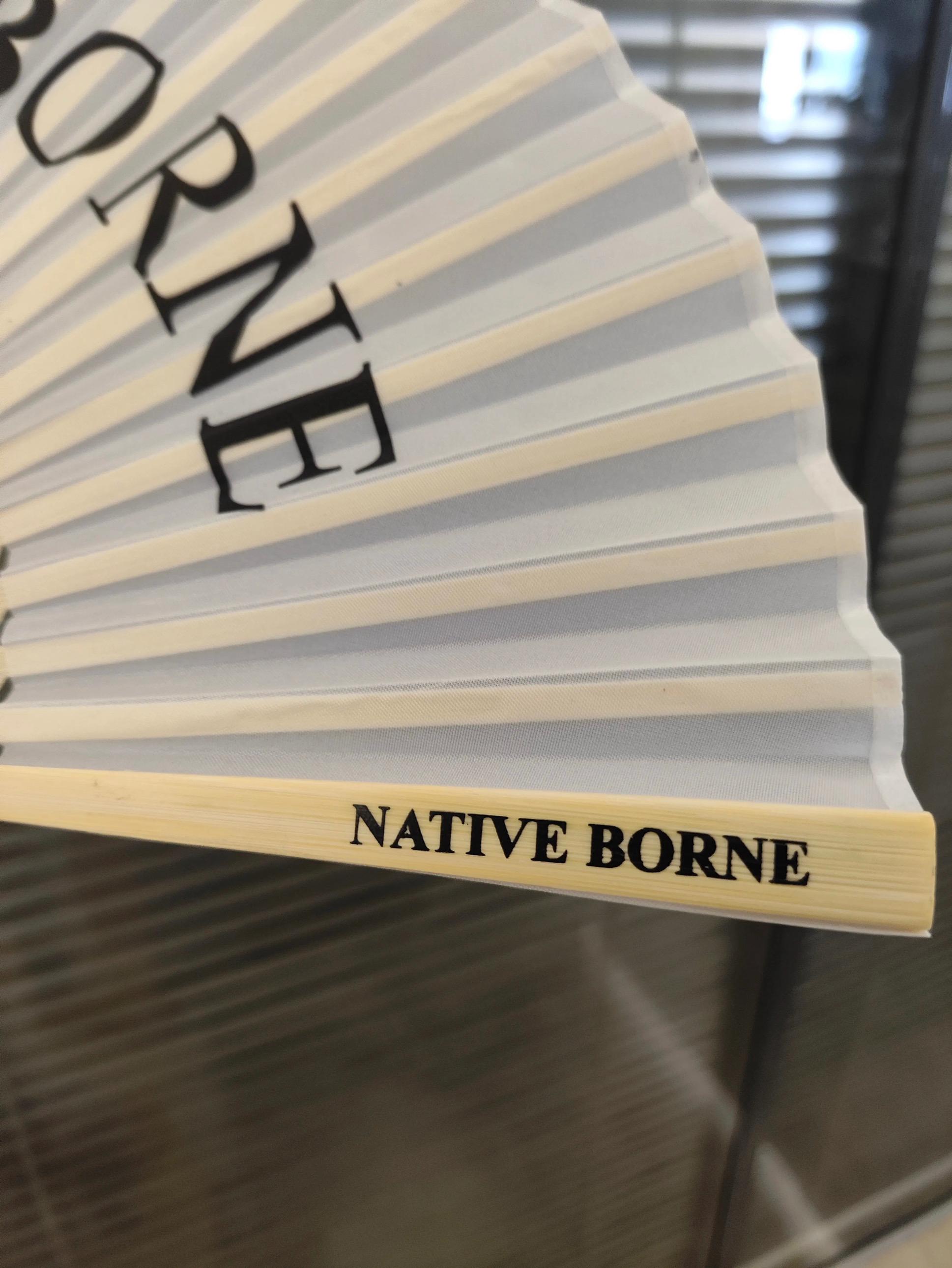 Native Borne rave hand fan