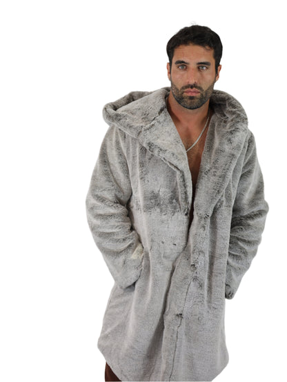Faux fur jacket / coat for any rave, festival or party that will keep you warm, comfortable and in style