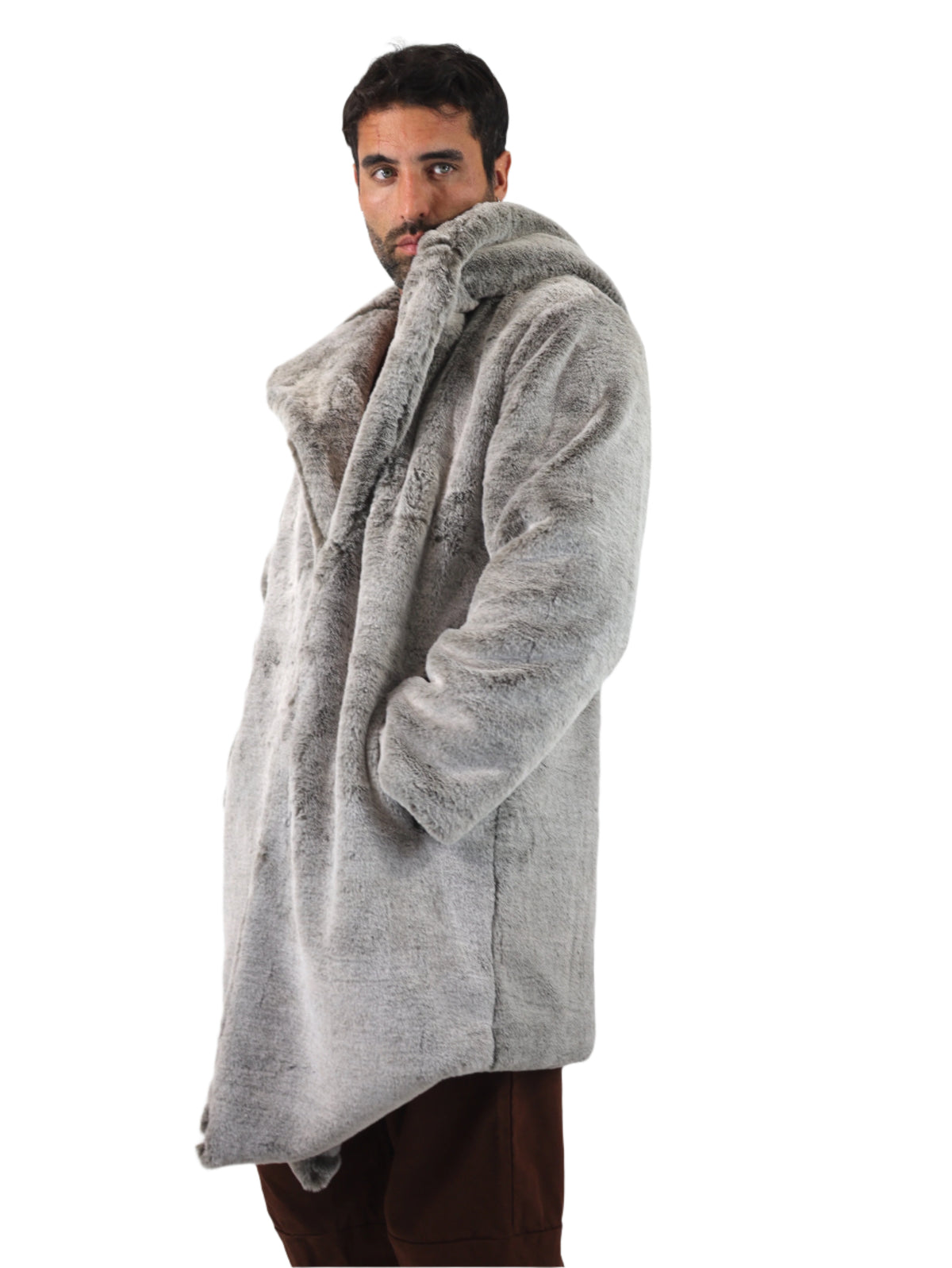 Faux fur jacket / coat for any rave, festival or party that will keep you warm, comfortable and in style.