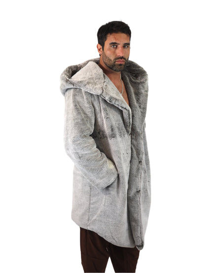 Faux fur jacket / coat for any rave, festival or party that will keep you warm, comfortable and in style
