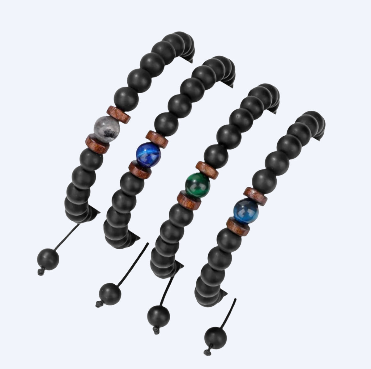 NATIVE BORNE Vintage Adjustable Bracelet, beaded bracelets in a row