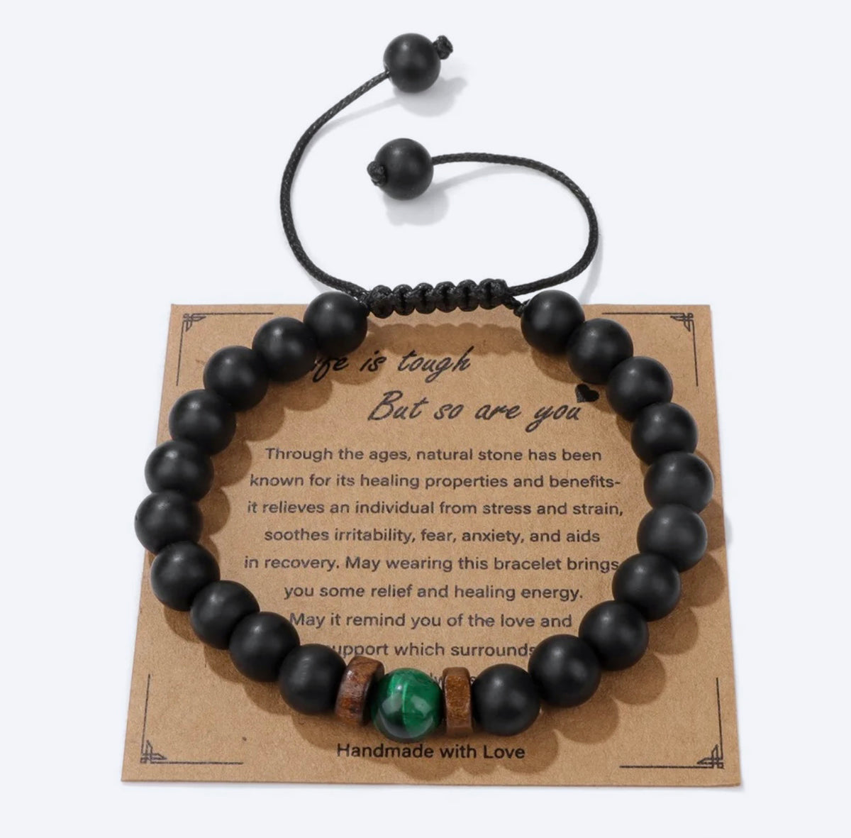 NATIVE BORNE Vintage Adjustable Bracelet on its gift card